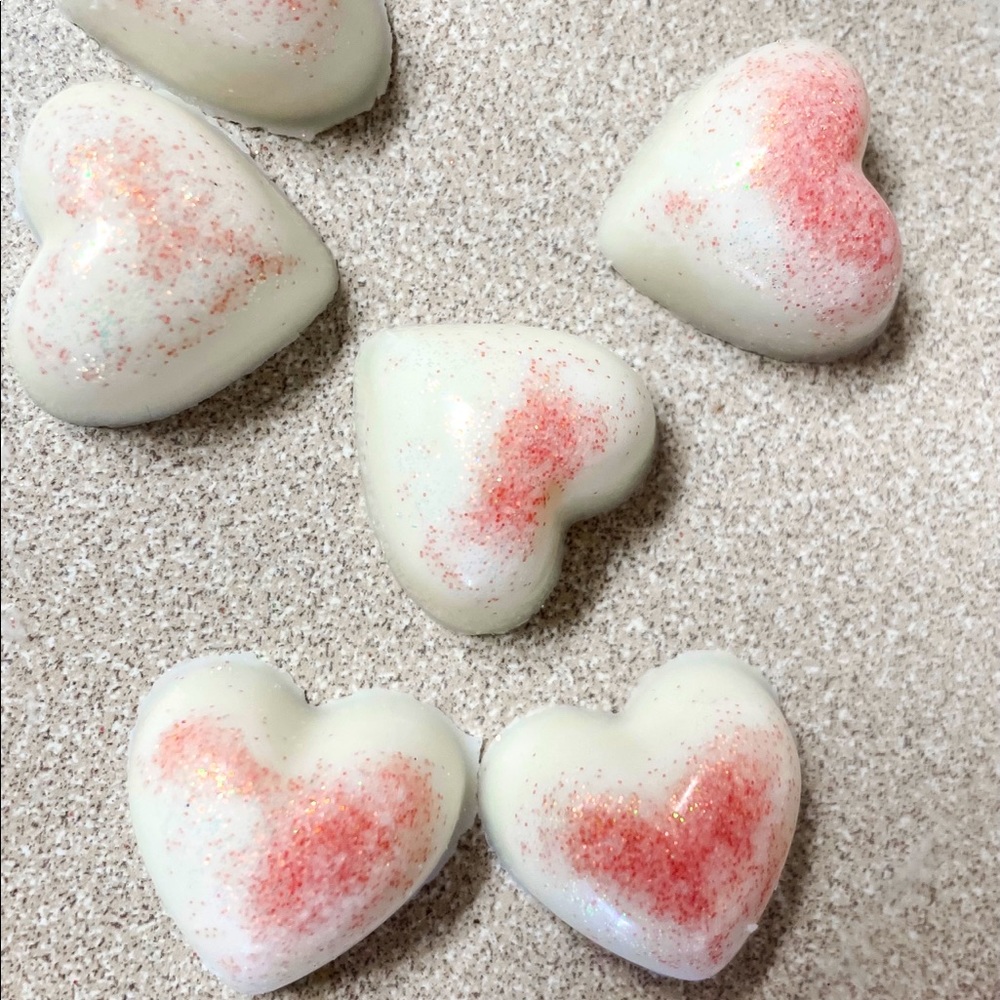 Heart shaped wax melts